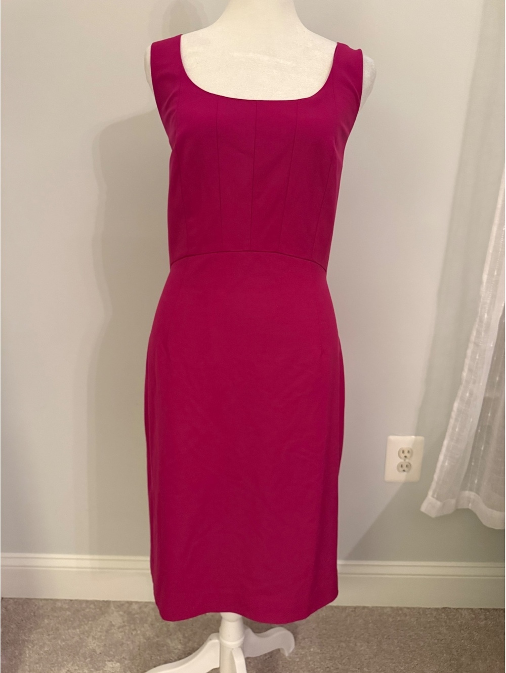 Ann Taylor Pink Sleeveless Sheath Dress Size 10